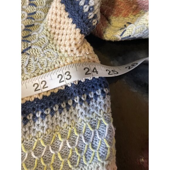 ANA Multicolor Striped Long Sleeve Lightweight Knit Sweater Sz XXL - Picture 8 of 10